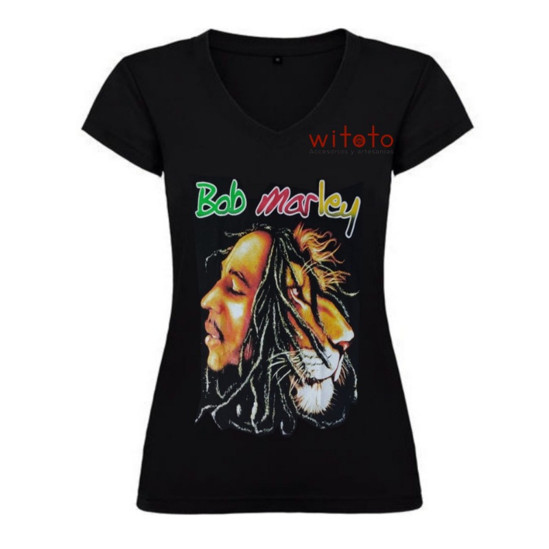 CAMISETA DAMA BOB MARLEY